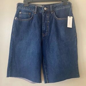 NWT Anthropologie | Pilcro | Blue Medium Wash High Rise Denim Bermuda Shorts, 27